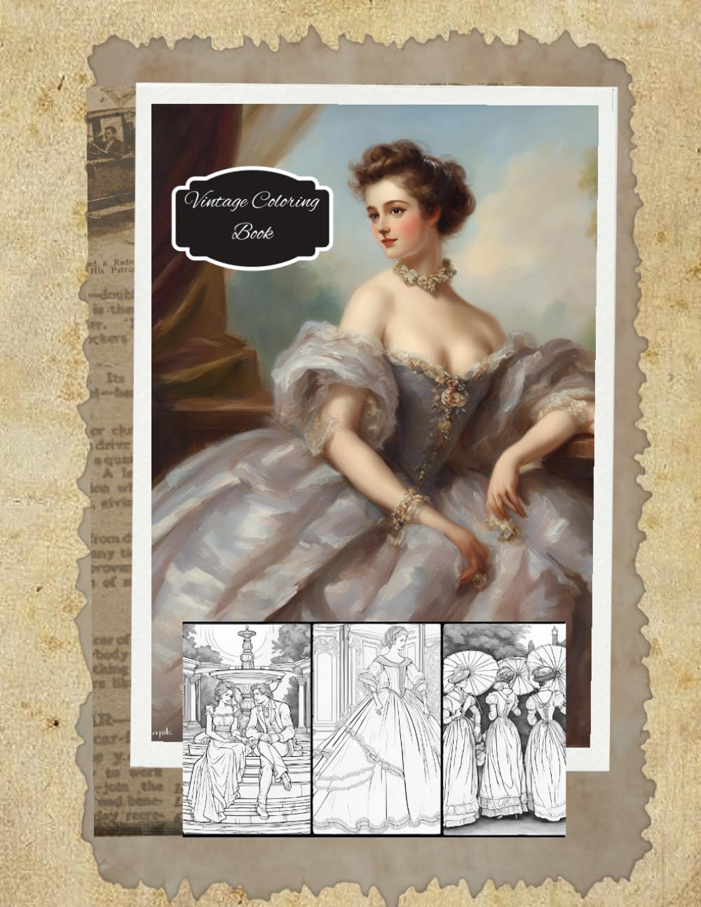 Adult Coloring Book::: Georgian and Regency themed pages (Georgian, Regency and Vintage Style Coloring Books)
