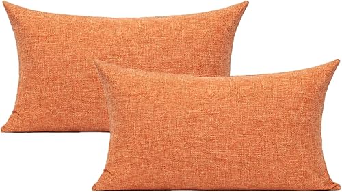 All Smiles Serie de decoración del hogar para el señor, la señora y el amor, Tela, Anaranjado, 18 x 18pulgadas