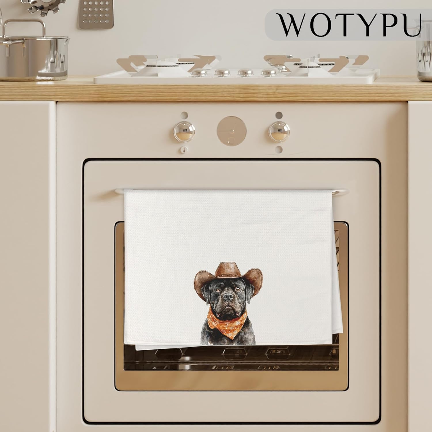 Cane Corso Gift Kitchen Towels, Cane Corso Gifts Dish Tea Towel for Kitchen Decor, Funny Italian Mastiff Dog Hand Towels for Bathroom Decor, Dog Mom Lovers Gifts, 16x24 Inch - Image 3