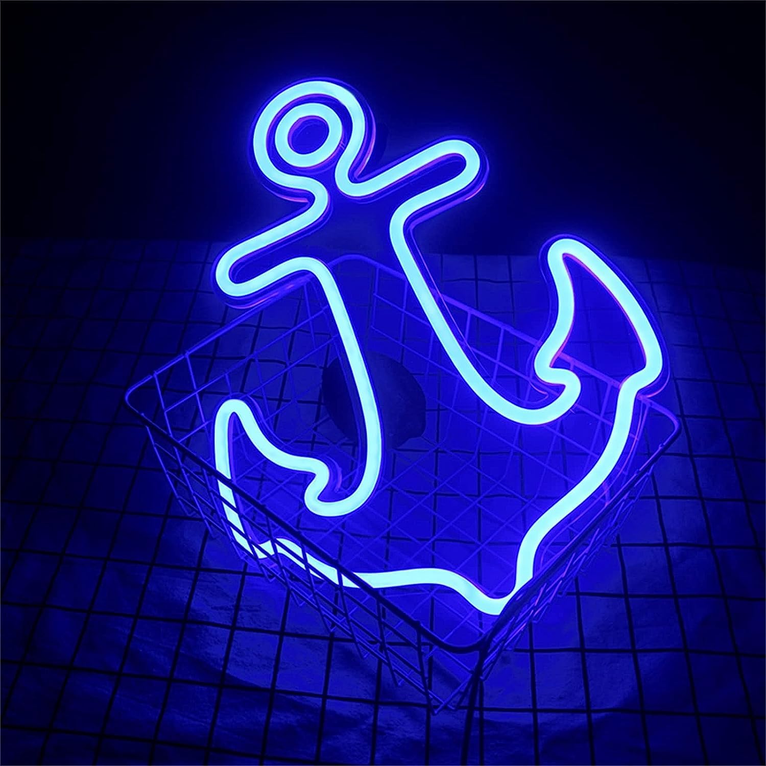 MaiBuL letreros de luz de neón arcoíris Letrero de iluminación LED Personalizable con decoración de velero de Vacaciones Alimentado por USB, 41x31cm para Hotel Pub Cafe
