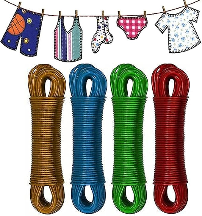 20m Clothes Rope Washing Line Washing Line Rope Thick Strong Rope