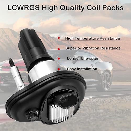 Miniatura 2 de Juego de 5 bobinas de encendido y bujías para Chevy Colorado GMC Canyon Hummer H3 Isuzu i-350 2004 2005 2006 3.5L L5 Reemplazos # UF303 C1395