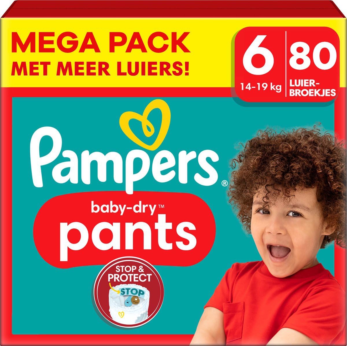 Pampers Baby Dry Pants - Größe 6 - Mega Pack - 80 Stück - 14/19 kg
