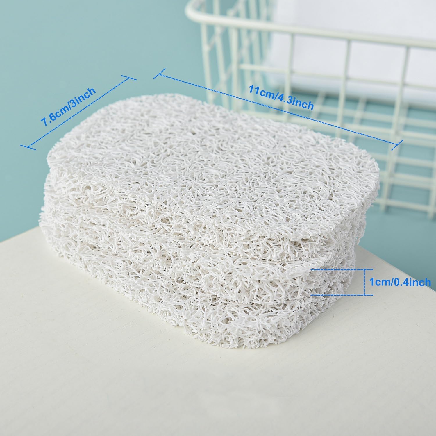 4PCS White Soap Holder Pad BPA-Free Savers Pads for Soap Dish,Easy to Clean Soap Lifting Pads Suitable for Shower Kitchen Bathroom Bathroom Travel Hotel Cleaning Products