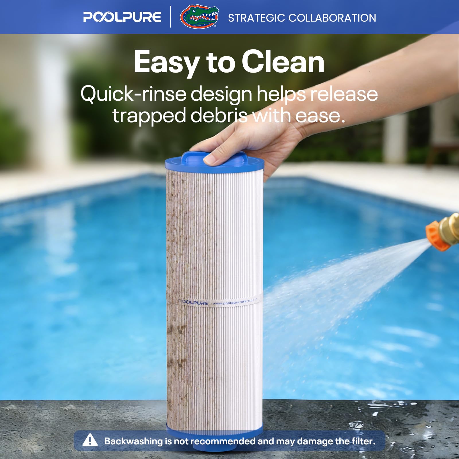 POOLPURE Filtre de Spa 4CH-926 remplace PWW25L, Unicel 4CH-926, Waterway Teleweir 25, Cartouche de Filtre pour Jacuzzi 25 m² | Compatible avec Unicel 4CH-926, Waterway Teleweir 25, cartouche de filtre de jacuzzi de 25 m².