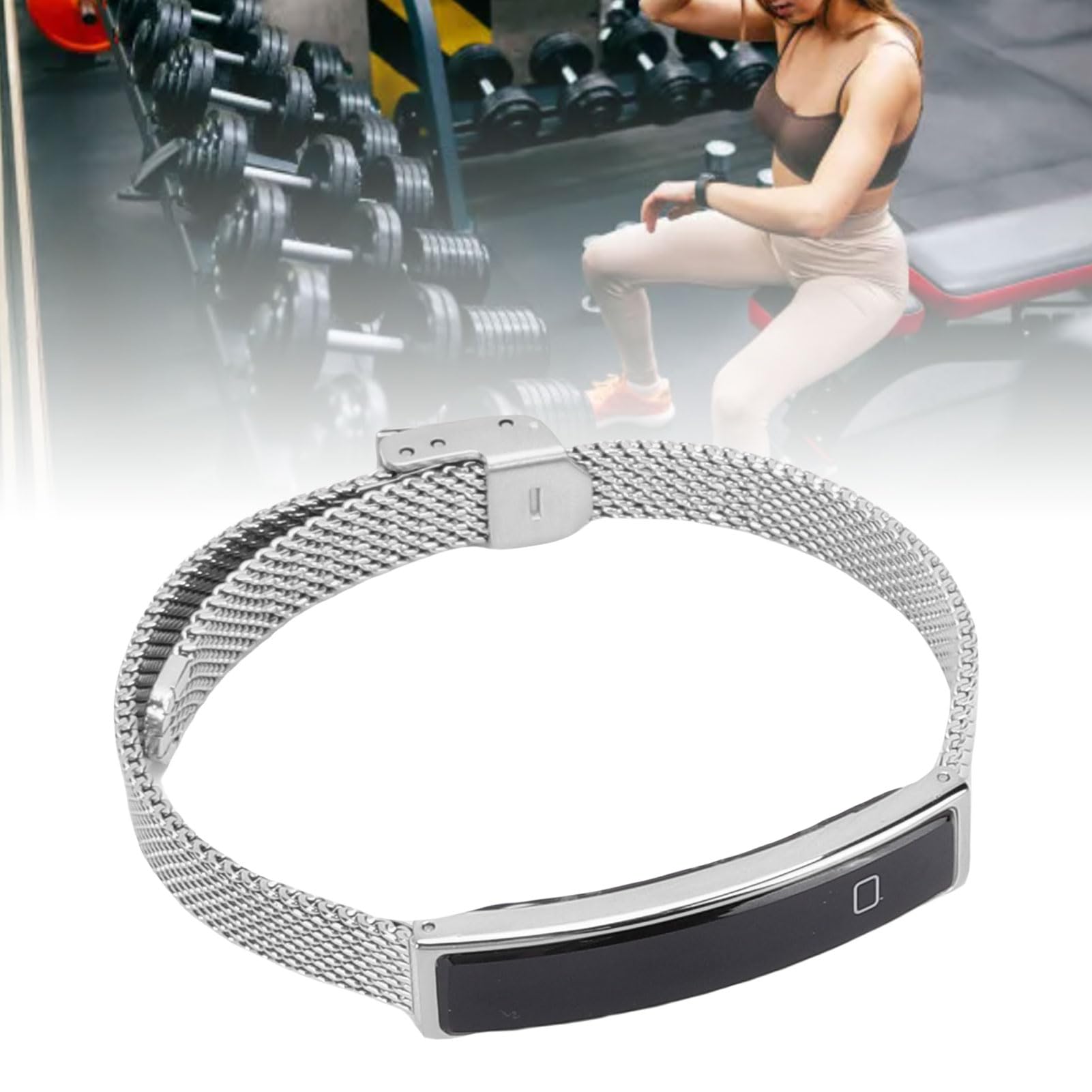 Jectse Pulsera Inteligente para Hombre Mujer, Pulsera Inteligente de Salud, Visualización de Datos Deportivos, Múltiples Modos Deportivos, Adsorción de 1 Segundo, Correa Magnética