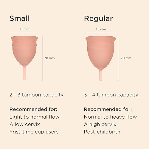 Miniatura 6 de Saalt Copa menstrual suave, la mejor copa de período reutilizable y sensible, úsalo durante 12 horas, alternativa a tampones y almohadillas (regular