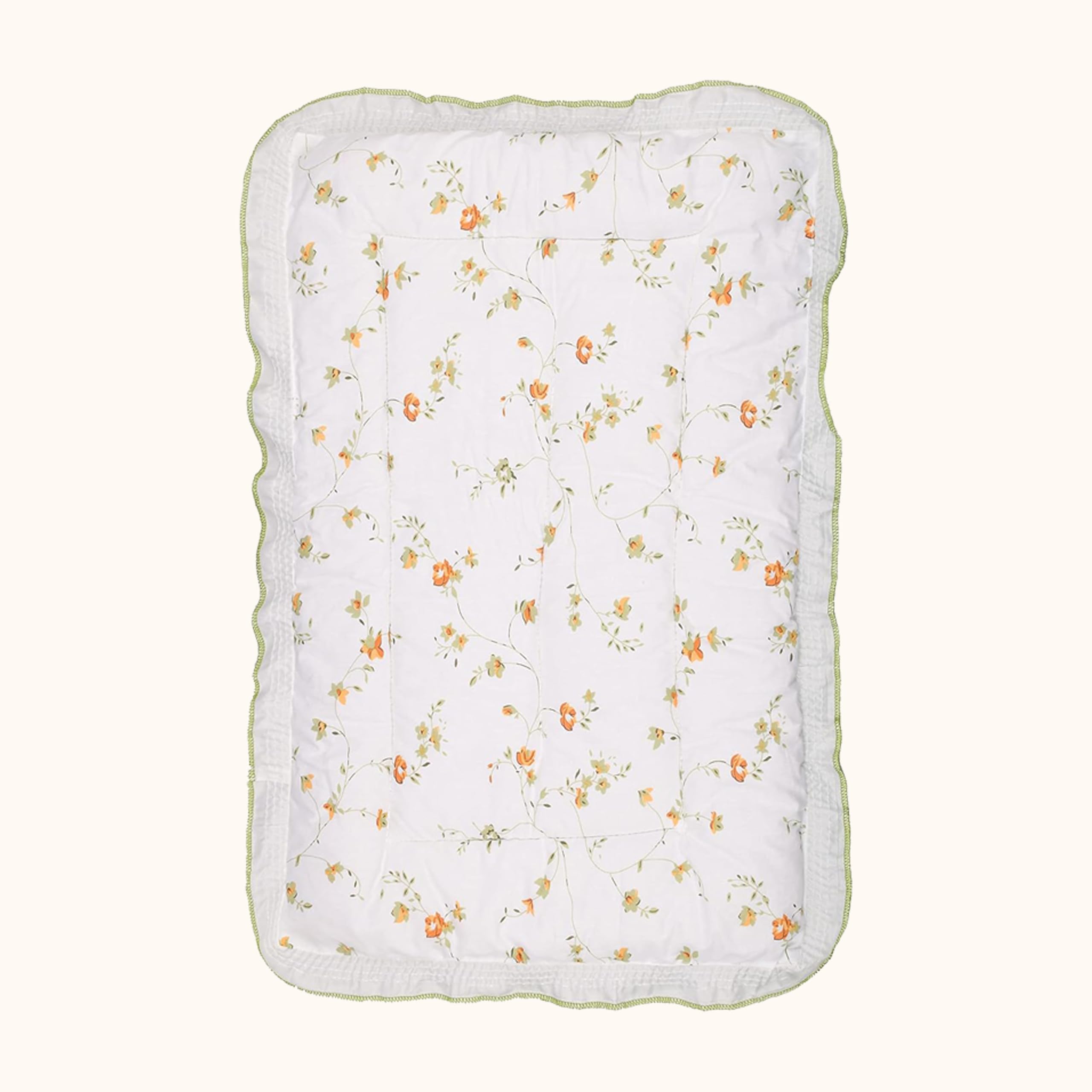 Pure Cotton | New Born Baby Godari, Cradle Bed, Baby Bed Floral Gadi, Godadi, Crib Sheet, Kids Bed | Multi-Color | Pack of 1-picture-35