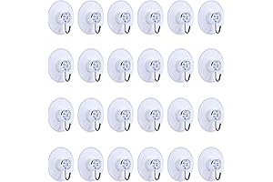 Mudder 45 mm Wall Hooks: Utilize Suction Cup Hooks for Windows