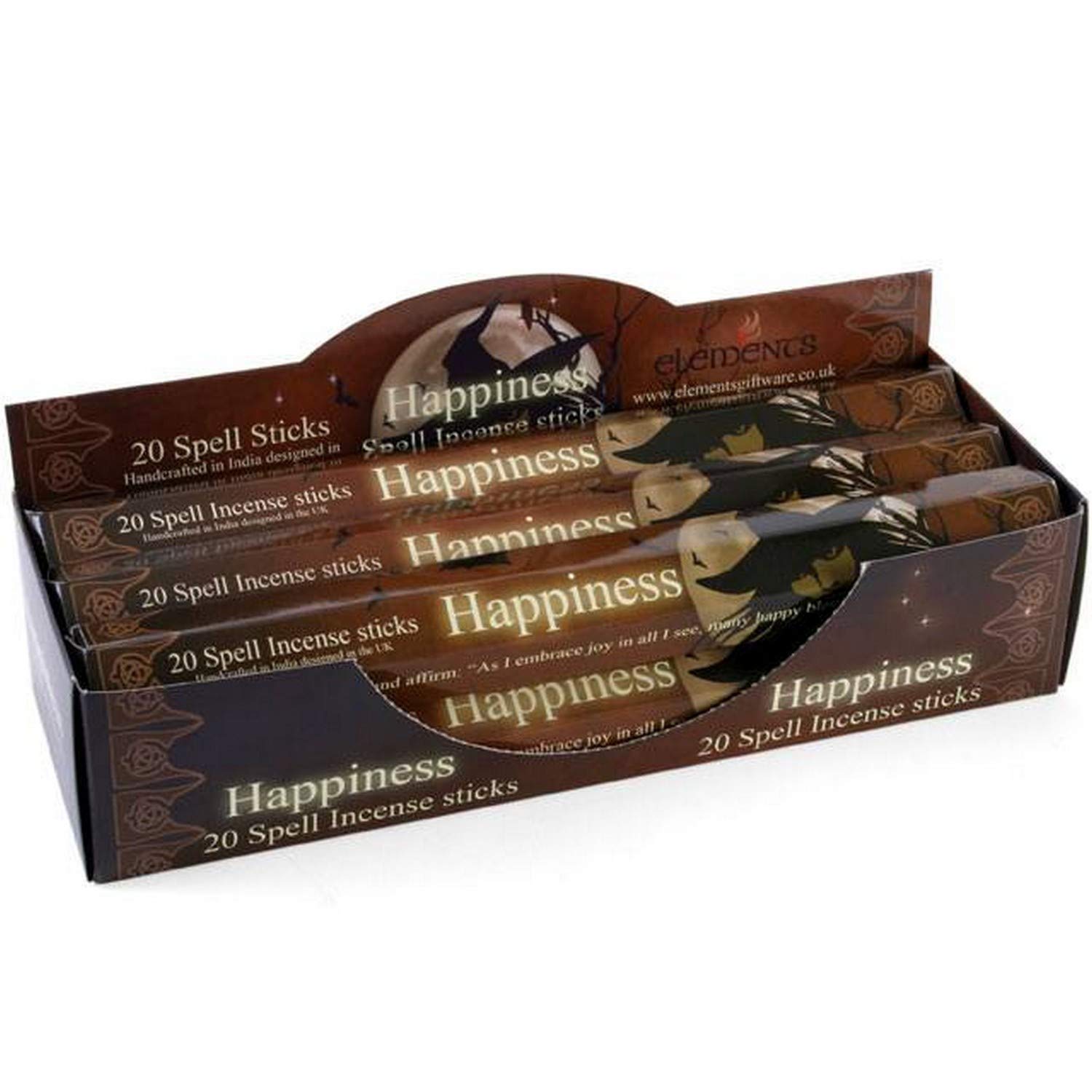 Something Different Multicolour Elements Happiness Spell Incense Stick (Pack Of 6) (One Size) (Multicolour)