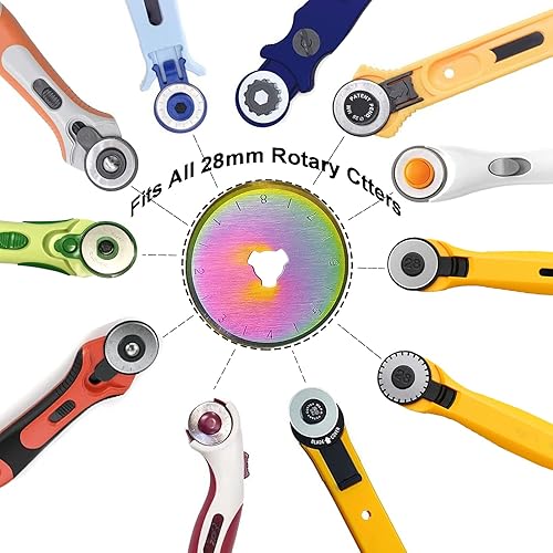 Miniatura 3 de Cuchillas de corte rotativas de 1.102 in, cuchillas de repuesto, para Fiskars, OLFA, Martelli, Dremel, Truecut, DAFA, SKS-7, cuchillas de corte de