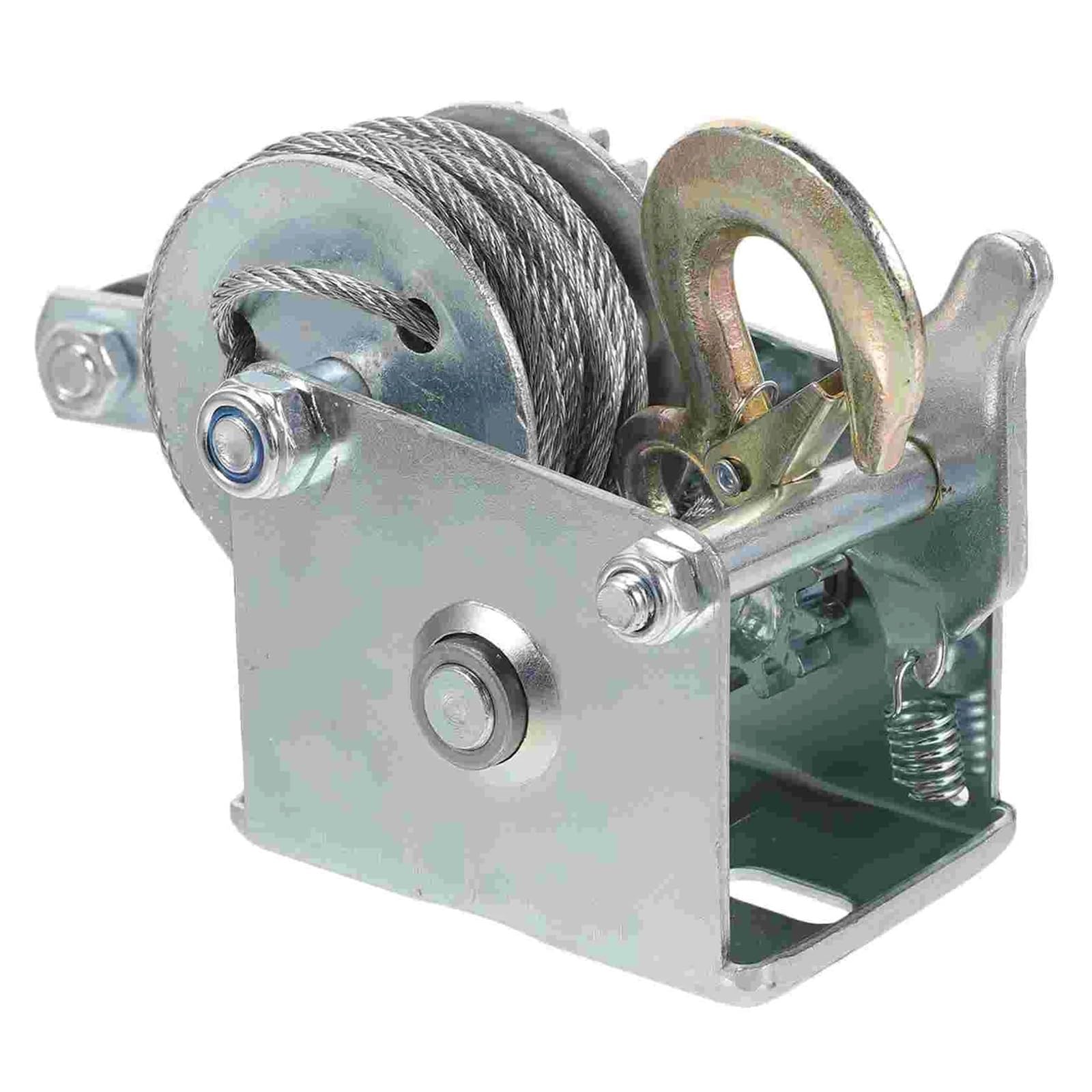 Cabrestante de trinquete for remolque, cabrestante manual for remolque de barco, manivela de engranaje manual pequeña for barco mini 500 lb manual marino de metal Control de precisión
