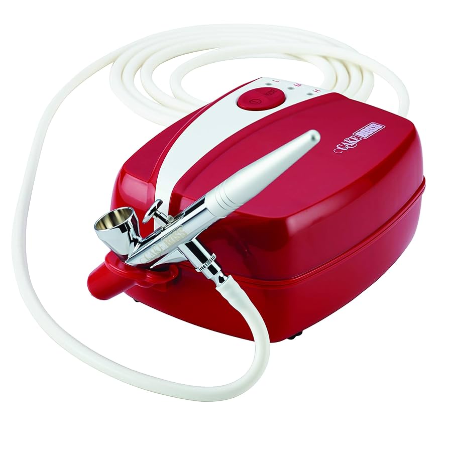 CAKE BOSS Airbrushing kit デコレーション用エアブラシ Amazon.com: Cake Boss Decorating Tools Airbrushing Kit, Red