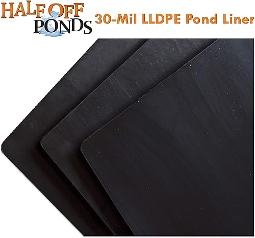 Miniatura 8 de HALF OFF PONDS - Forro de estanque LLDPE de 12 pies x 15 pies de 20 mil para estanques, lagos y cuencas de retención