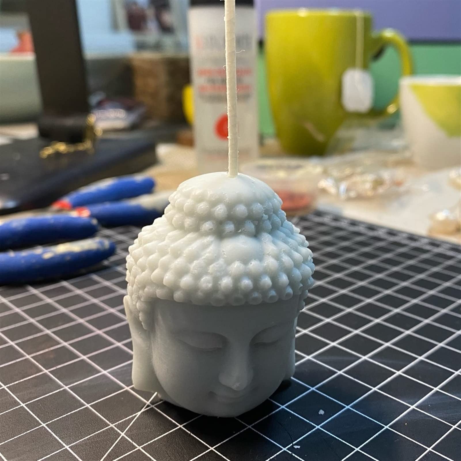 Moule Silicone Bouddha Pour Bougies, Savon, Chocolat - 2 Tailles (environ 7 Cm) - Qualité Alimentaire, Démoulage Facile - DIY, Loisirs Créatifs