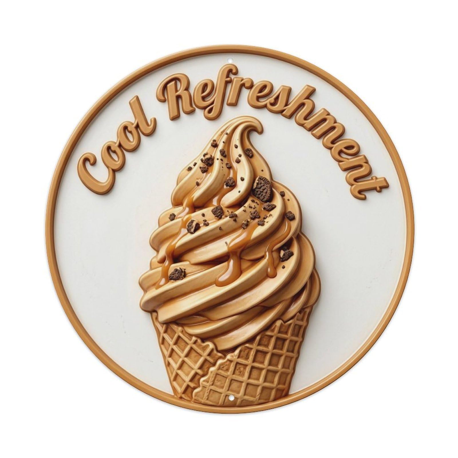 Cool Refreshment Farmhouse Kitchen Metal Tin Sign
