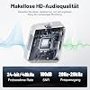 MELONARE PM-2S Portable Wireless In-Ear Monitoring System Mono/Stereo Switching Wireless Audio Transmitter and Receiver 24bit/48kHz Audio OTG Input IEM for Live Shows Studios and Bands