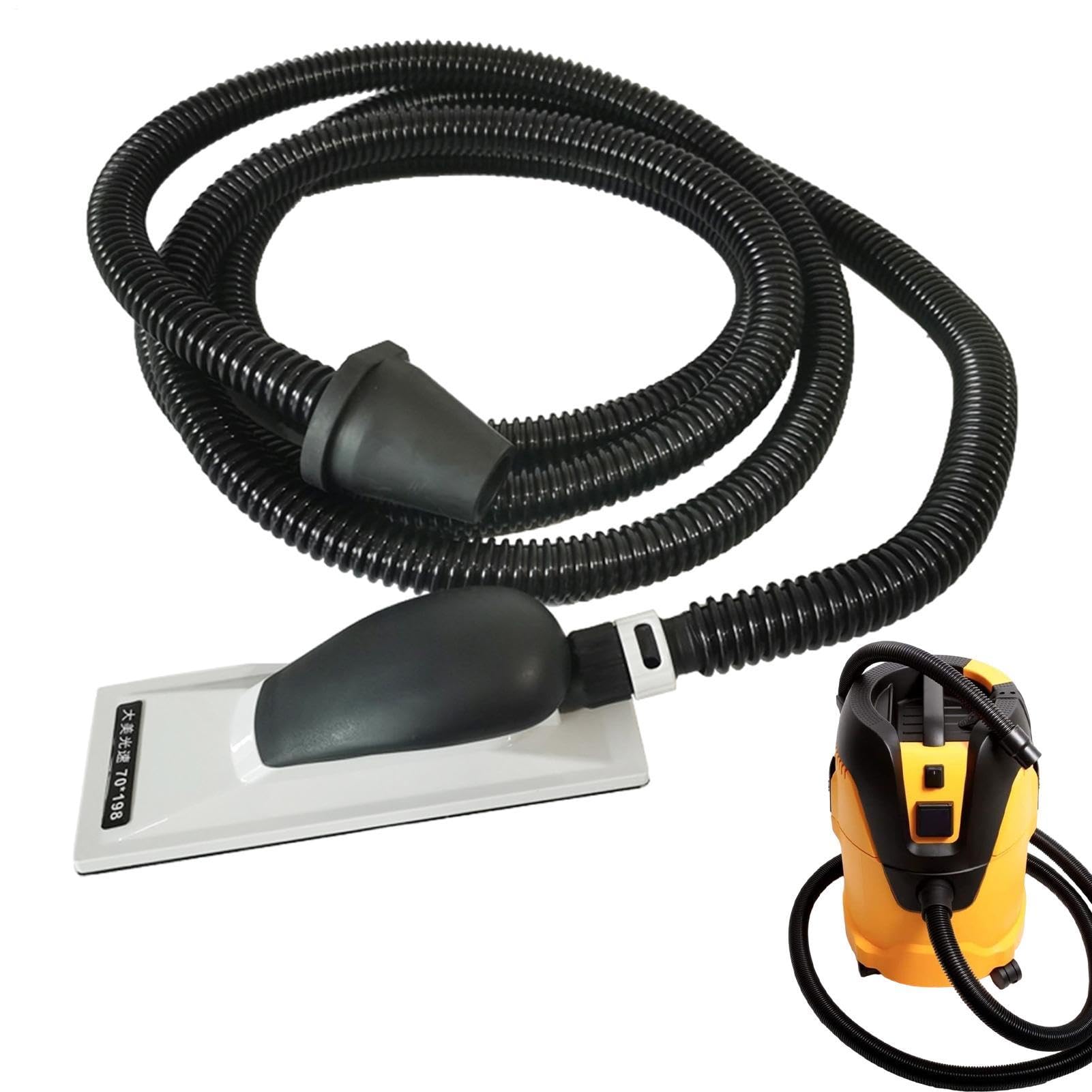 Tubo per pialla manuale per la raccolta della polvere | Tubo di aspirazione di ricambio da 4 m, piastra di spinta manuale da 2 cm, accessori per tubo di aspirazione per levigatrice