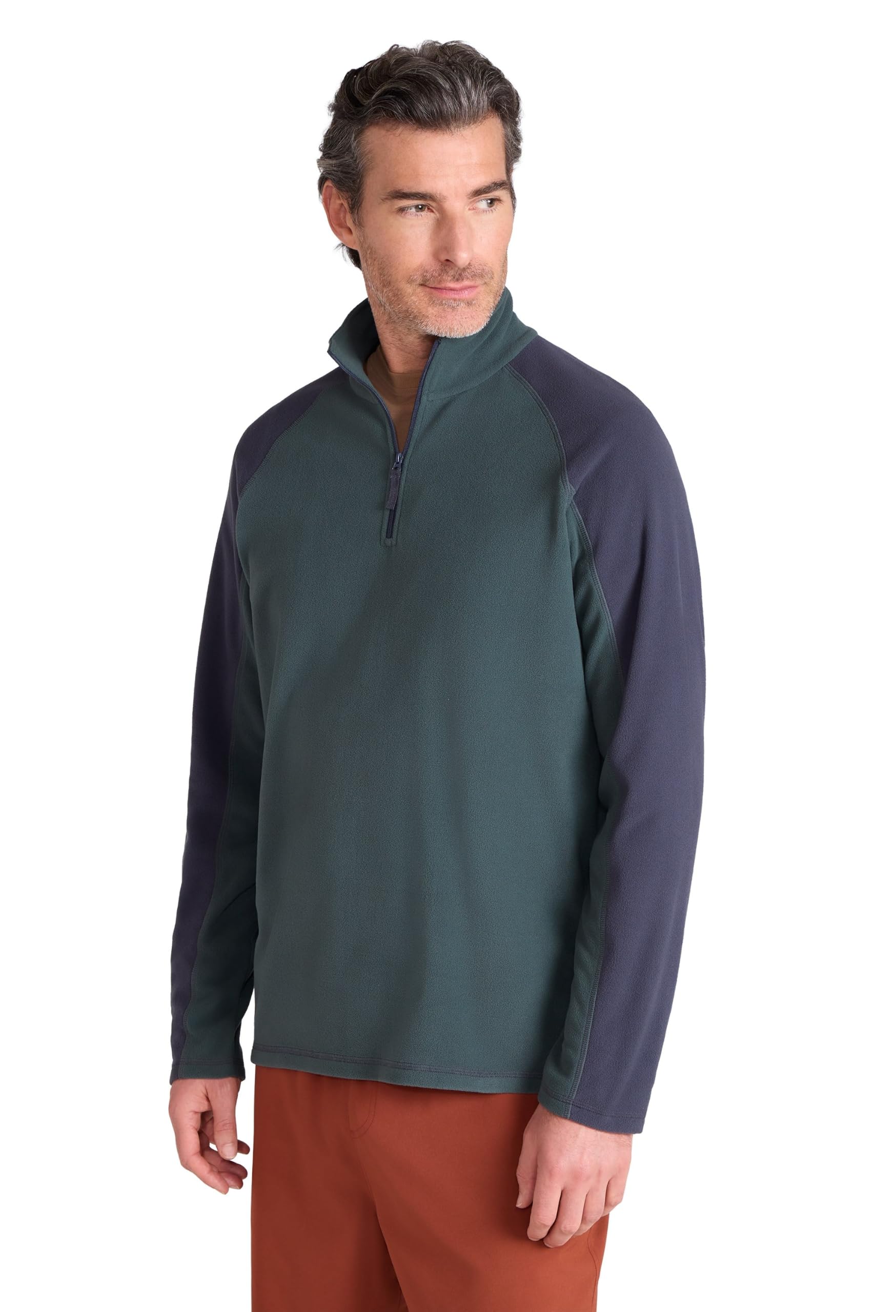 Ashbourne II Mens Half-Zip Fleece - Green