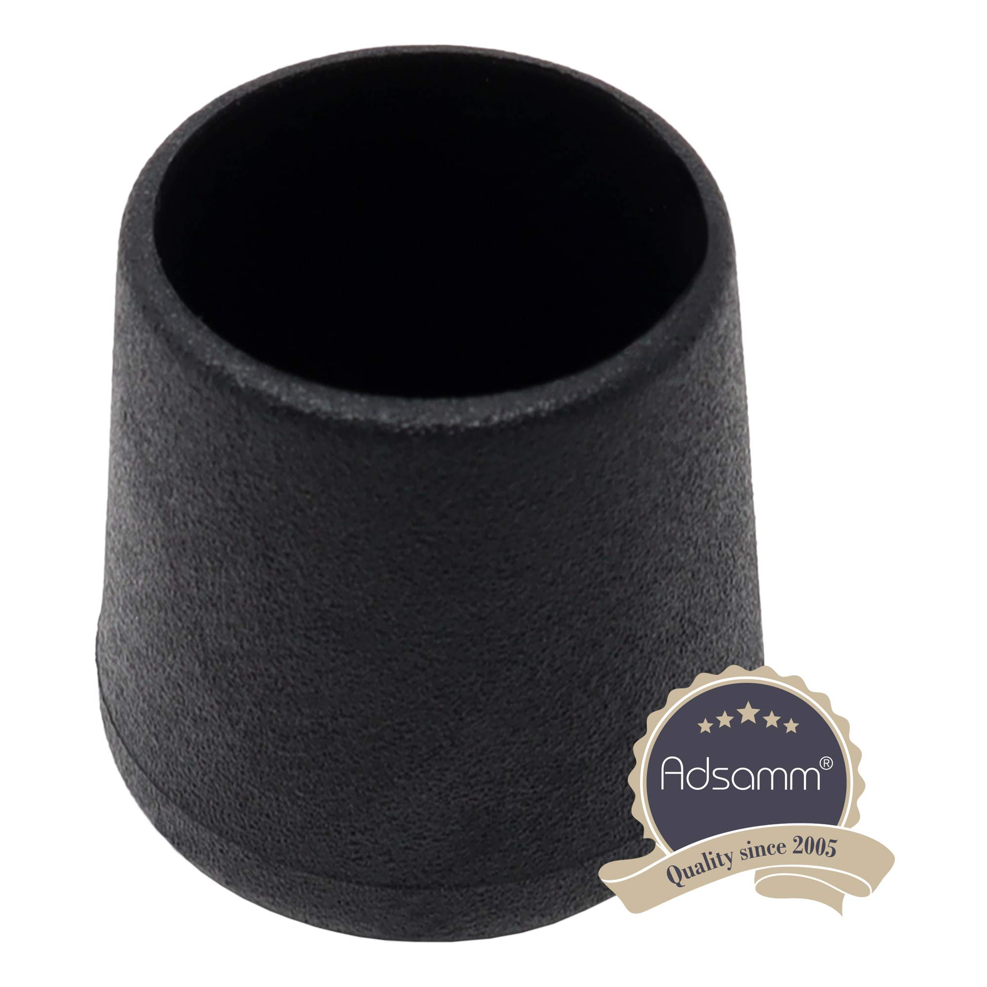 Adsamm® / 100 x Tapas para Patas de Silla/Negro/diámetro 27-29 mm/Redondo/Tapas Protectoras para Patas de Silla/Tapas de Tubo para Patas Redondas de sillón