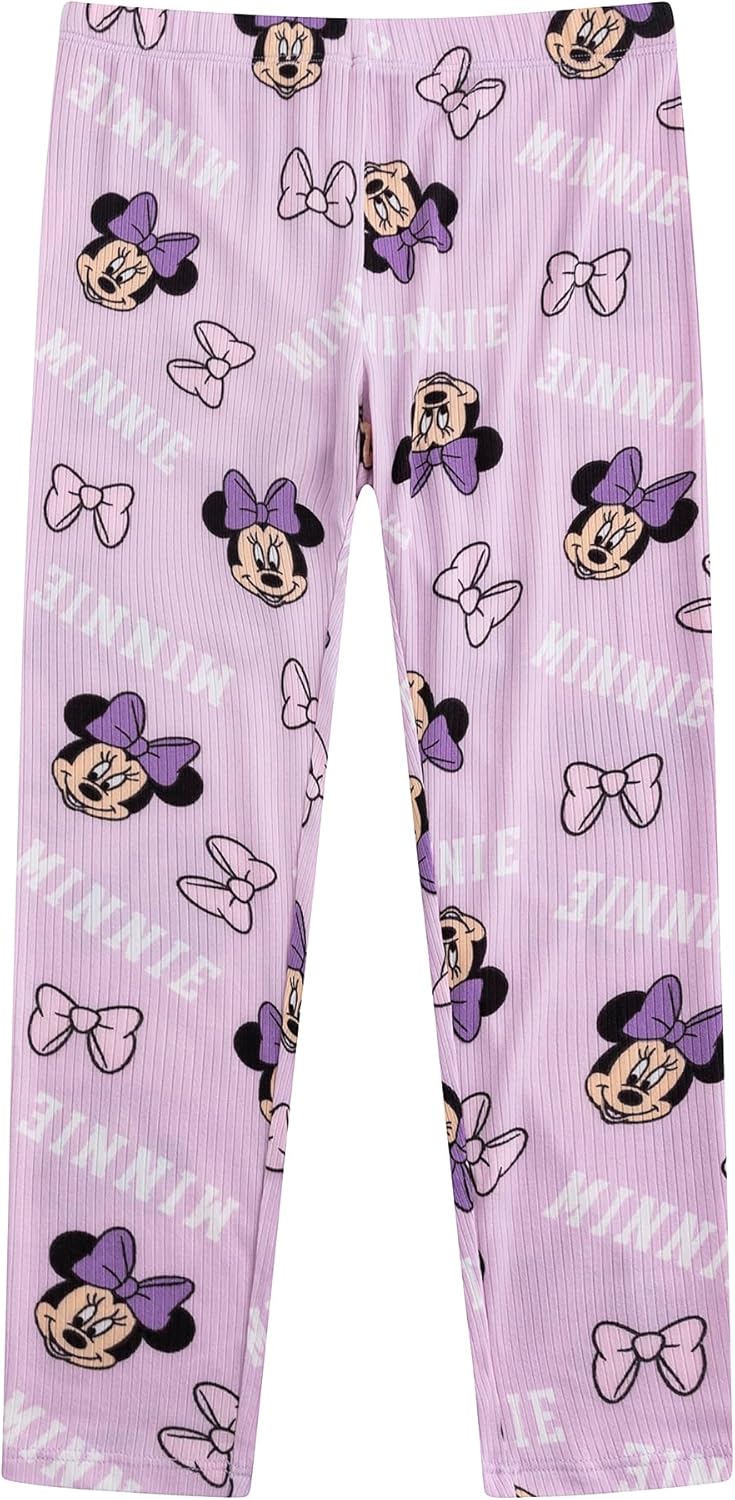 Disney Minnie Mouse Girls Long Sleeve Shirt, T-shirt, and Pants 4 Piece Set for Toddler to Big Kids - Image 6
