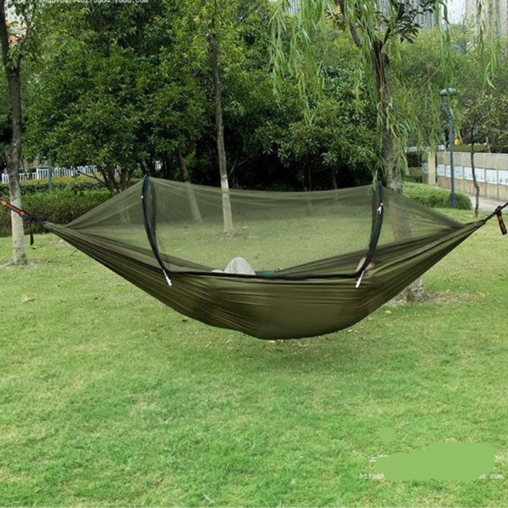 Moskitiera na zewnątrz, Hamak zewnętrzny Siatka spadochronowa Nylon Bawełniany Double Travel Camp 1 kg