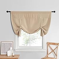 Vista 22 de NICETOWN Cortina Opaca para Ventana de Baño - Cortinas Enrollables de Privacidad con Aislamiento Térmico para Puerta de Vidrio/Ventana de Cocina