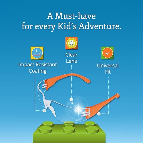 Miniatura 4 de Aqulius Gafas de seguridad para niños, gafas de protección ocular, gafas de seguridad para niños, juego de gafas de aula, paquete de 24, tamaño