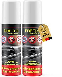 ABACUS® Air Conditioning Disinfectant, Air Conditioning Cleaner Car, Air Conditioning Disinfectant Car, Climate Disinfectant, Disinfection and Cleaning for Air Conditioners, Air Conditioning