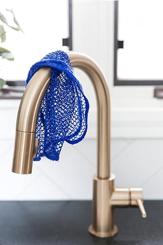 Miniatura 4 de DishMesh Paño de cocina con estropajo para secar platos, doble pack antiadherente para platos y superficies, resistente al olor y a las bacterias, 2