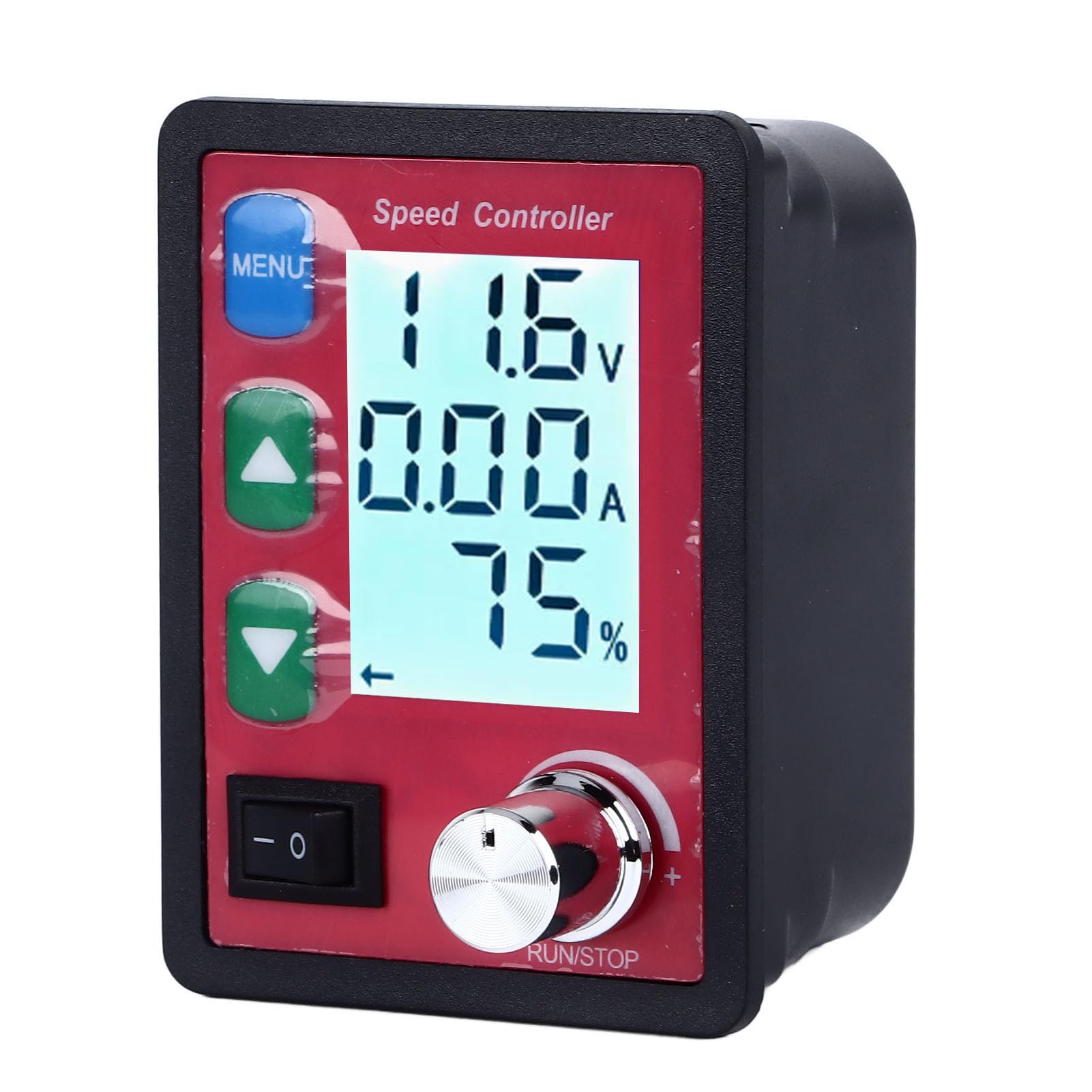 Regolatore di velocità per motore 15 A con display LCD, driver per motore con telecomando e regolatore di velocità, protezione da sovraccarico, CC 6–55 V per motori DC a spazzole