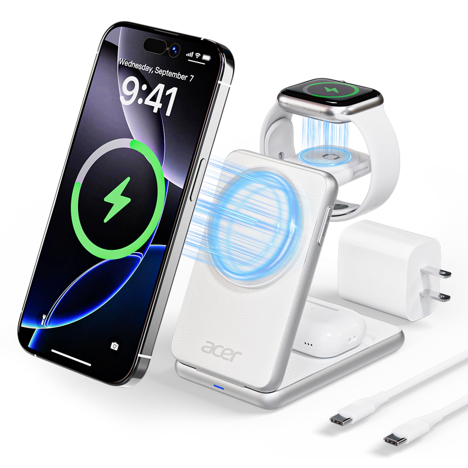 Amazon.com: Acer 3 in 1 Charging Station for iPhone, Wireless
