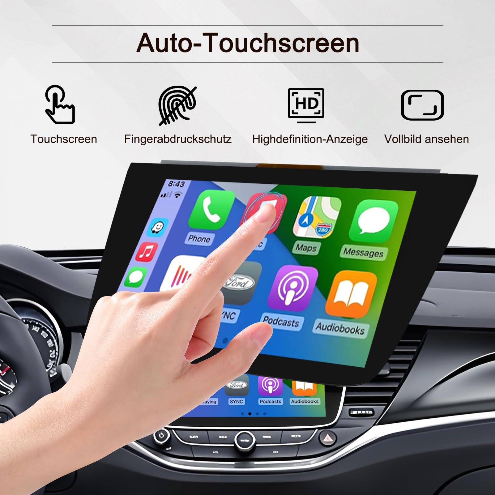 1 unidad de 8 pantallas LCD, para Opel Astra K 2016-2018 LQ080Y5DZ10 entrega de energía eficiente.
