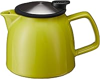 Vista 6 de FORLIFE Bell - Tetera de cerámica con infusor de cesta, 26 onzas/26.0 fl oz, morado