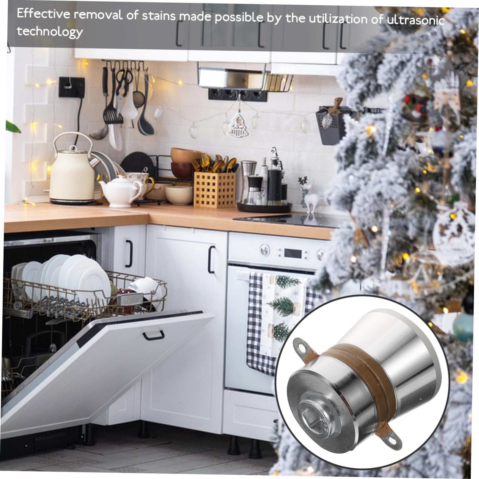 CHILDWEET Ultrasonic High Frequency Cleaner Transducer Piezoelectric Cleaning Transducer 28khz Piezoelectric Transducer Replacement Piezoelectric Transducer Stainless Steel