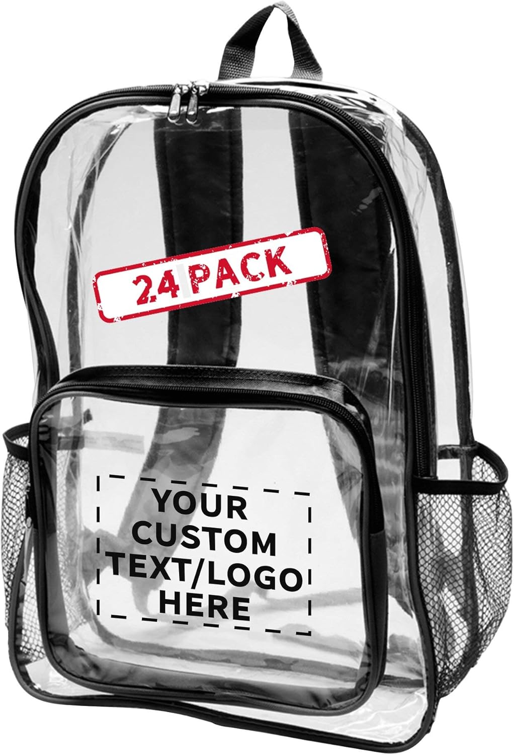 clear backpack personalized