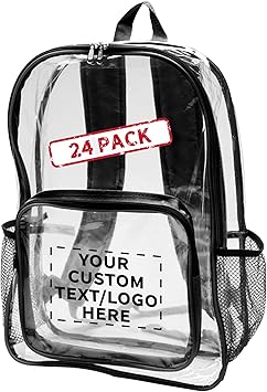 amazon clear plastic backpack
