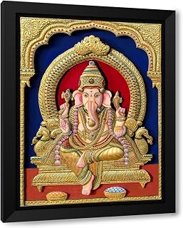 ArtDirect Tanjore Painting Custom Framed Art Print Giclee Print or Canvas Options with Various Sizes and Customization by Tradelink Inhouse Artist