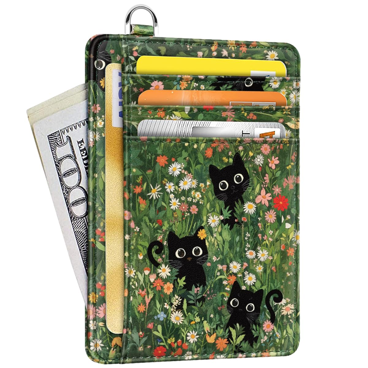 Coco Rossi Slim Credit Card Holder Wallet Women Thin Minimalist Card Cases