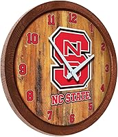 Vista 409 de The Fan-Brand NCAA Oklahoma Sooners: Faux Barrel Top Wall Clock Sports Team Bar Sign Décor - Home Man Cave, Party Decoration - Made On Demand