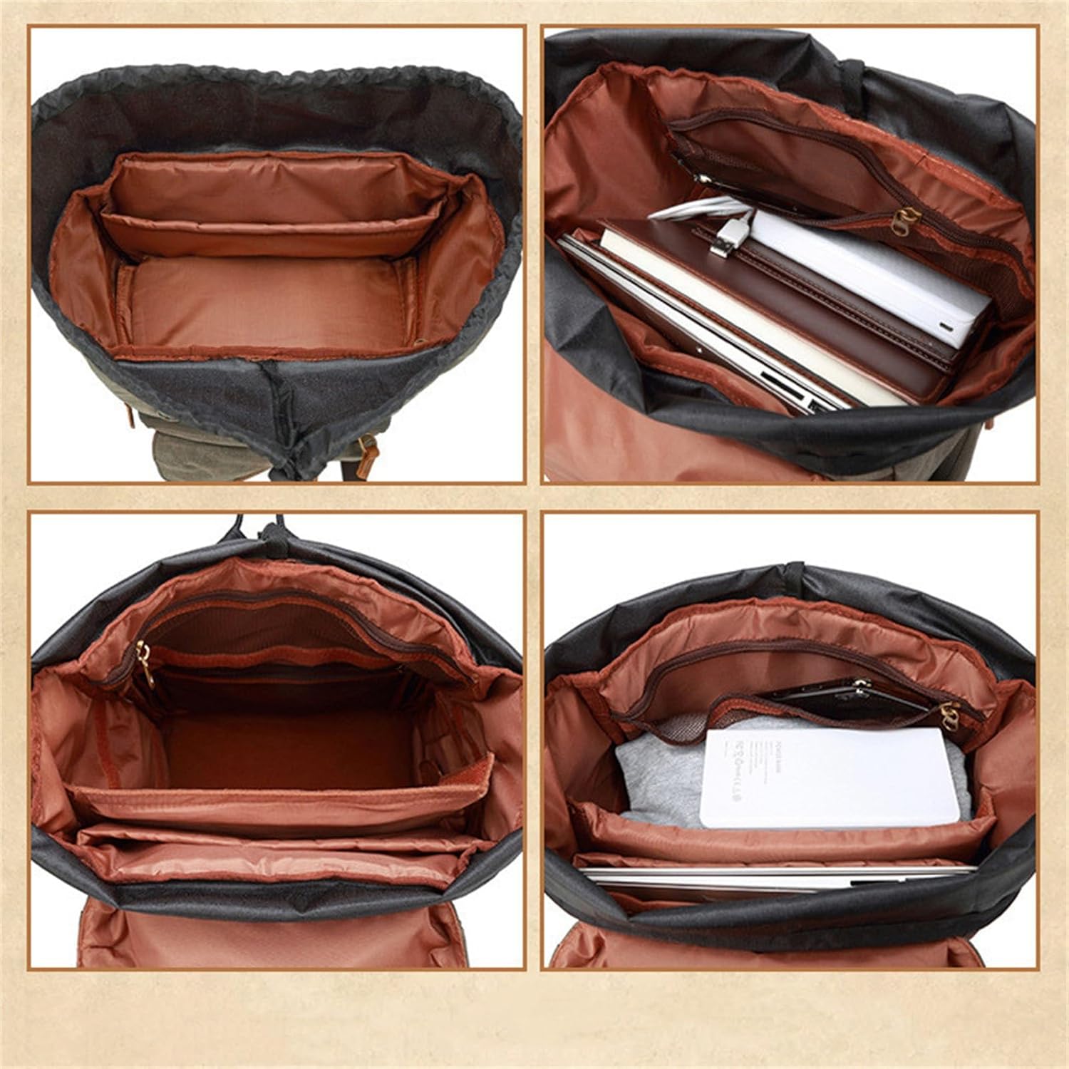 カメラバックパック キャンバスバッグ カメラバッグ 牛革ショルダー 写真撮影バッグ 一眼レフ レジャーバッグ 男女兼用 バックパック