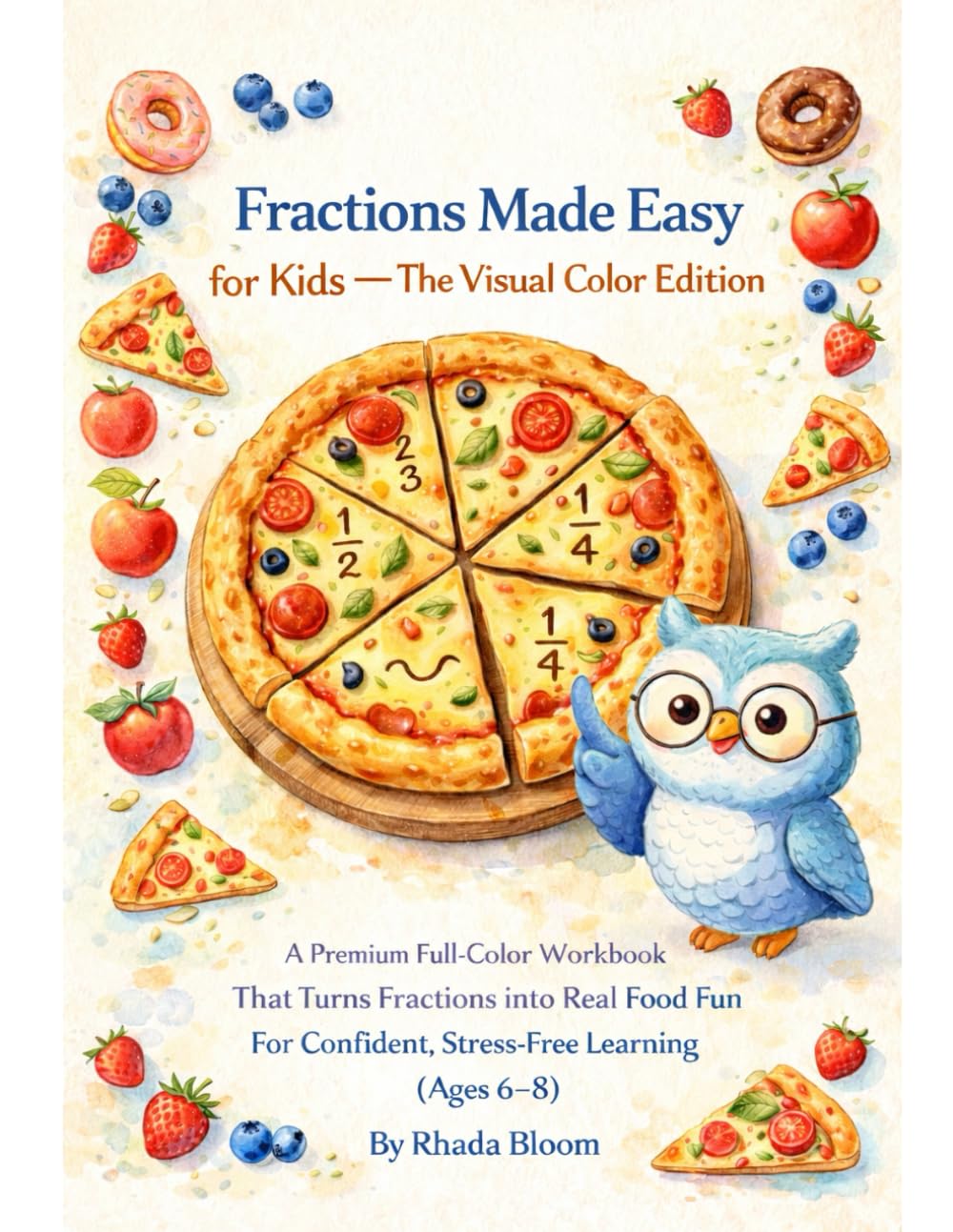 Fractions Made Easy for Kids — The Visual Color Edition: A Premium Full-Color Workbook That Turns Fractions into Real Food Fun For Confident, ... Fractions, Percents & Ratios Made Clear)