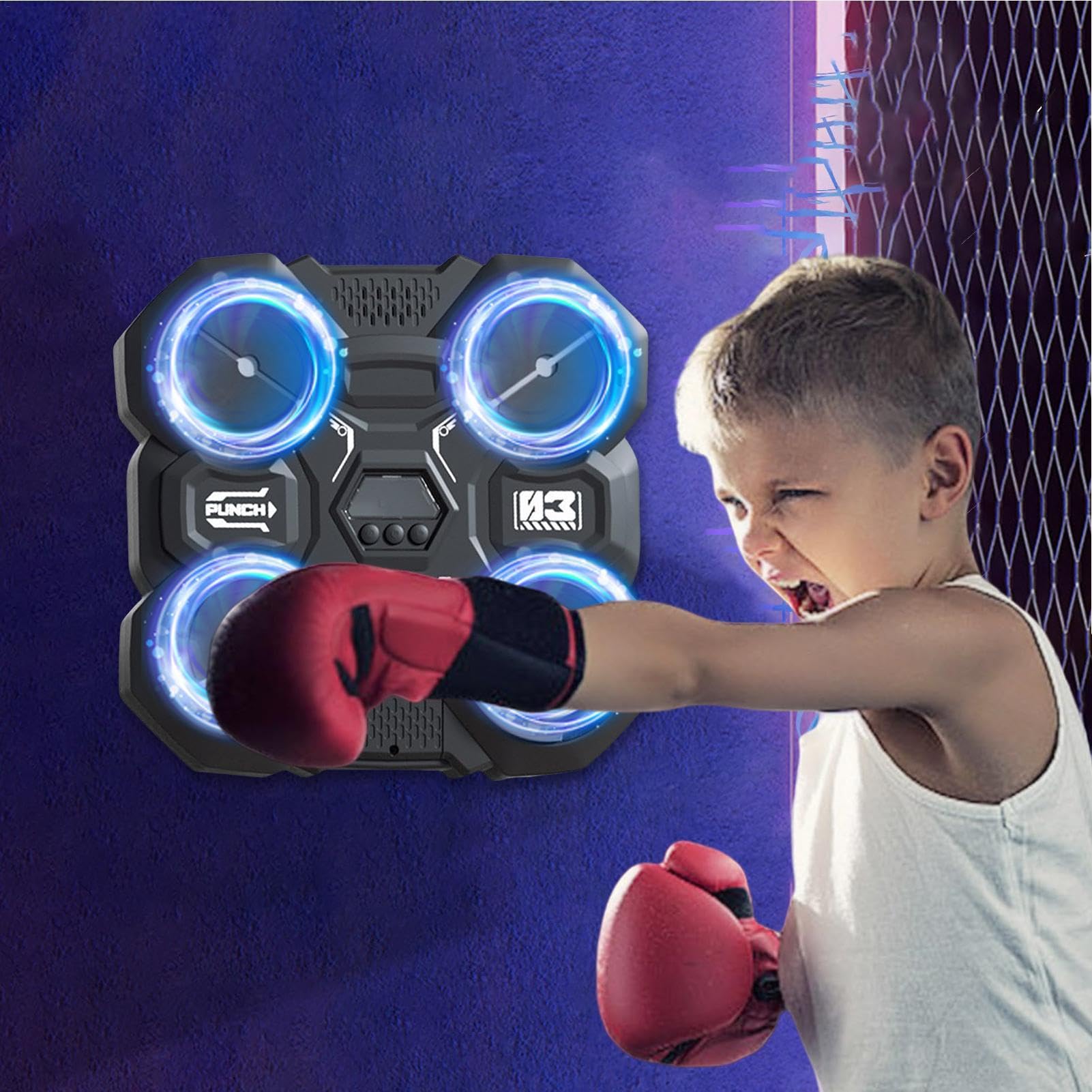 Music Boxing Machine Für Kinder Ab 6 - 3 Spielmodi Mit Punkteanzeige & USB-Ladung