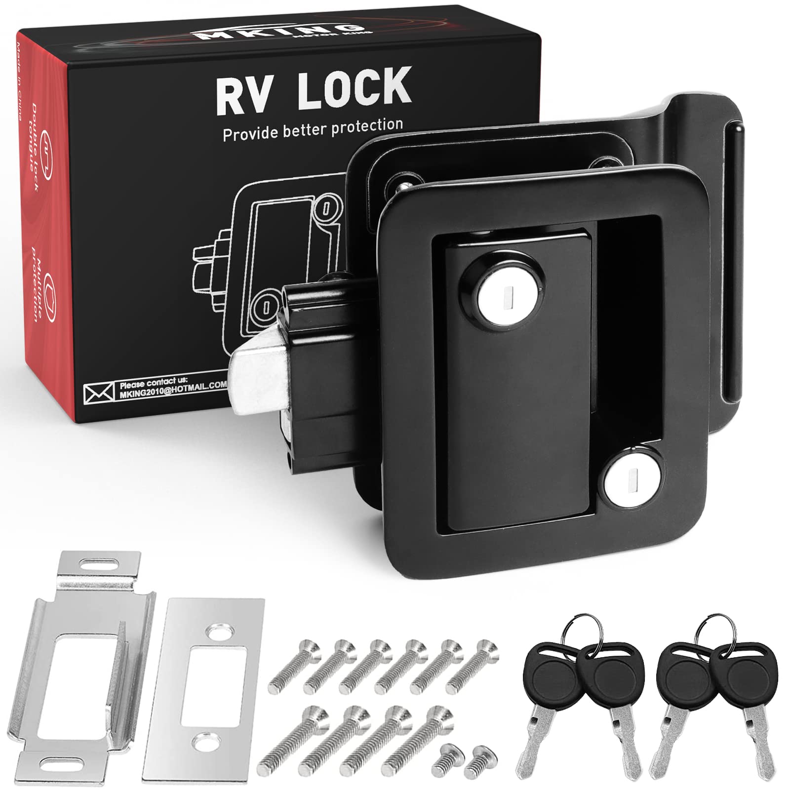 Buy MKING RV Entry Door Lock, Camper Lock, Travel Trailer Door Latch
