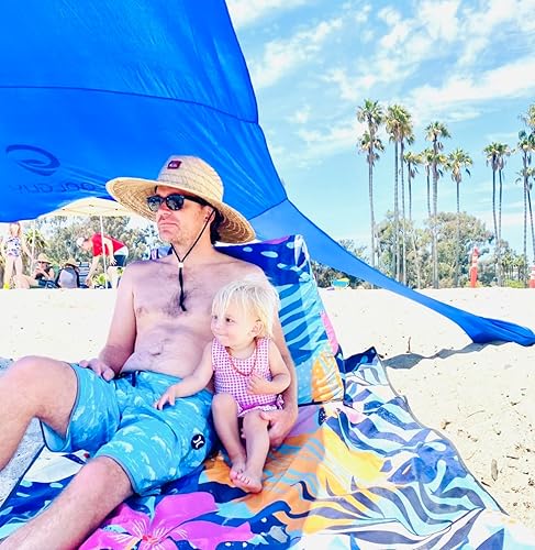 Miniatura 6 de AVKARA Tumbona Silla de playa Tumbona de tierra tropical Tumbona inflable Silla portátil ligera