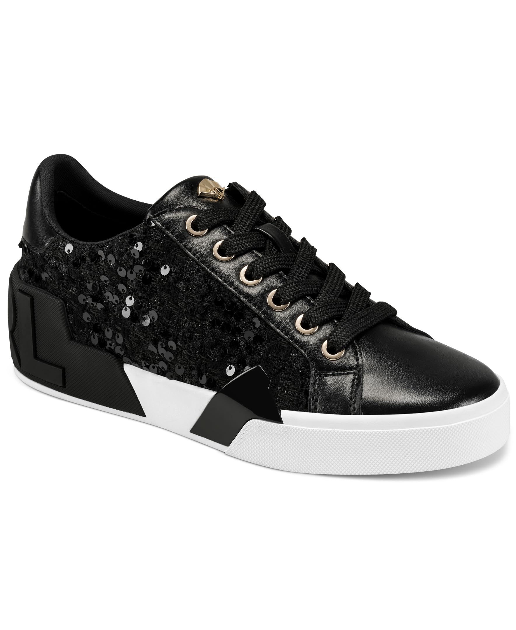 Karl Lagerfeld Womens Melora Lace Up Sneaker