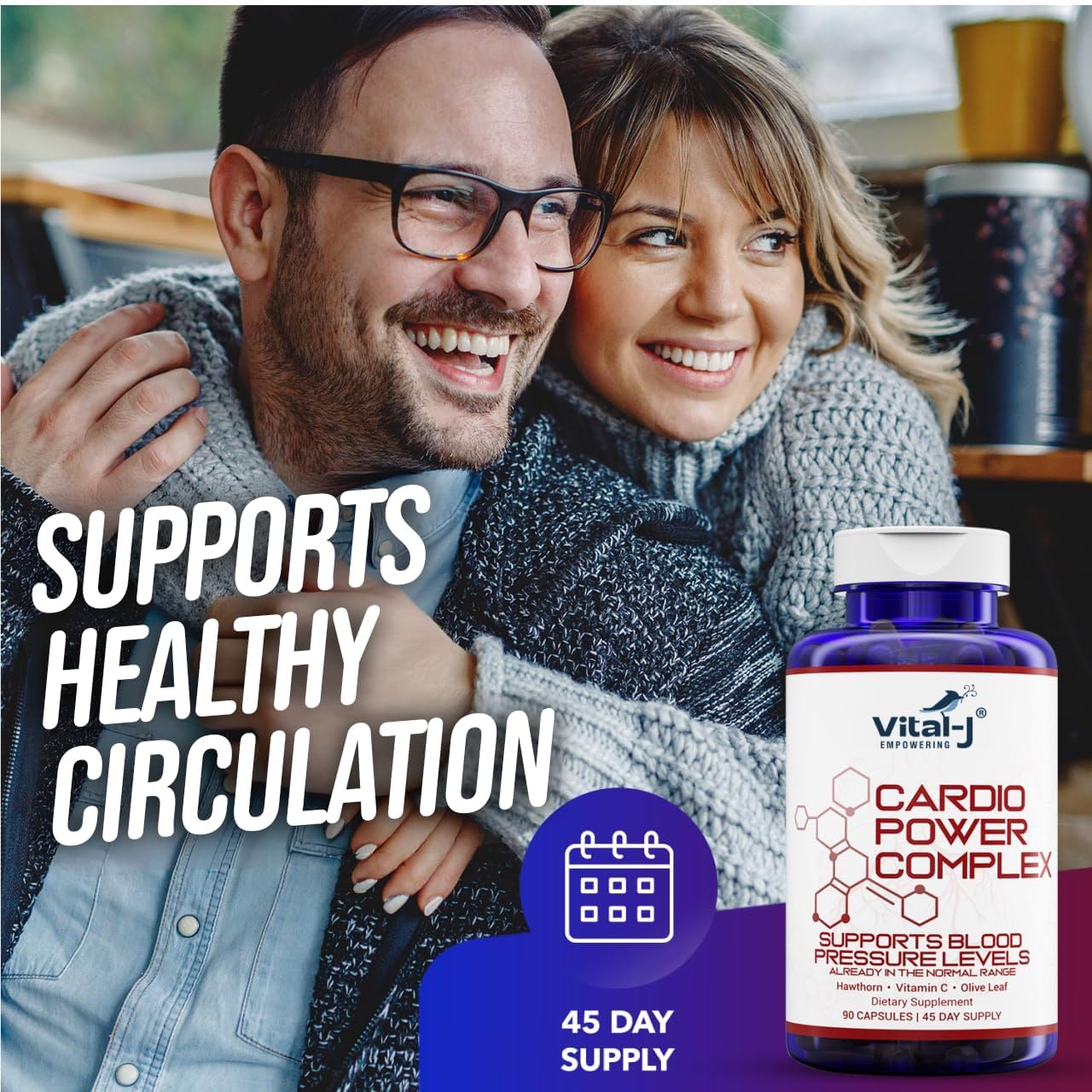 Cardio Power Complex – Premium Blood Pressure Support Supplement with Garlic, Hawthorn, Hibiscus, Olive Leaf - 13 Natural Ingredients – 90 Capsules - Image 8