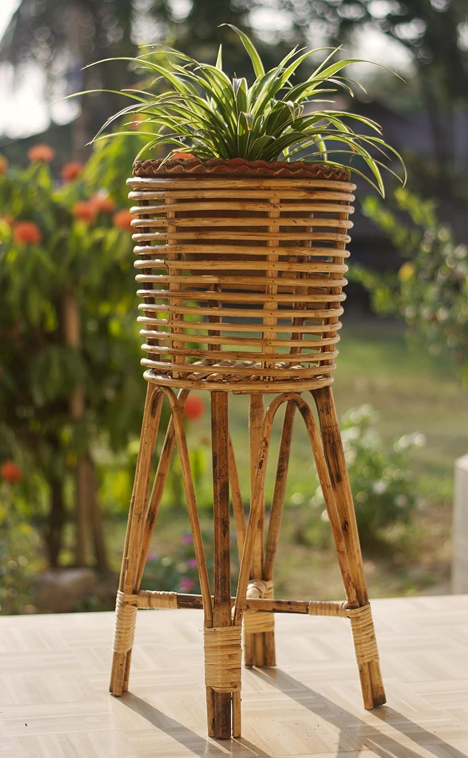 CRAFTCANE Bamboo Cane Planter Stand for indoor Plants,Home,Garden,Balcony,Living Room (B0CQG6JMM7) Amazon Price History, Amazon Price Tracker