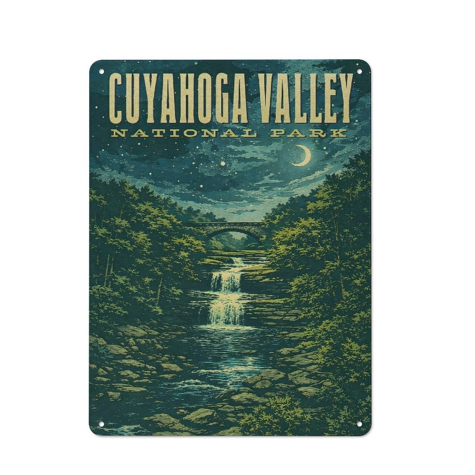 Junmoney Style-10 Cuyahoga Valley National Park Vintage Printed Metal Sign 40X30cm For Man Cave Or Games Room, Suited To Games Room Collectors