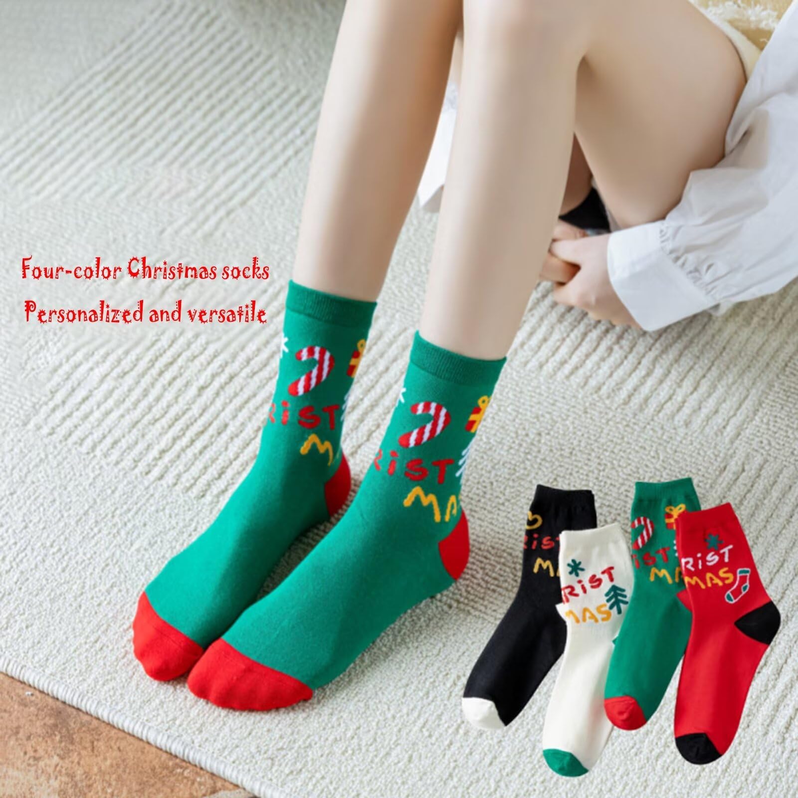 20 paia di calzini di Natale Calzini di Natale Calzini invernali di Natale Calzini a tema natalizio invernali unisex per bomboniere per feste di Capodanno